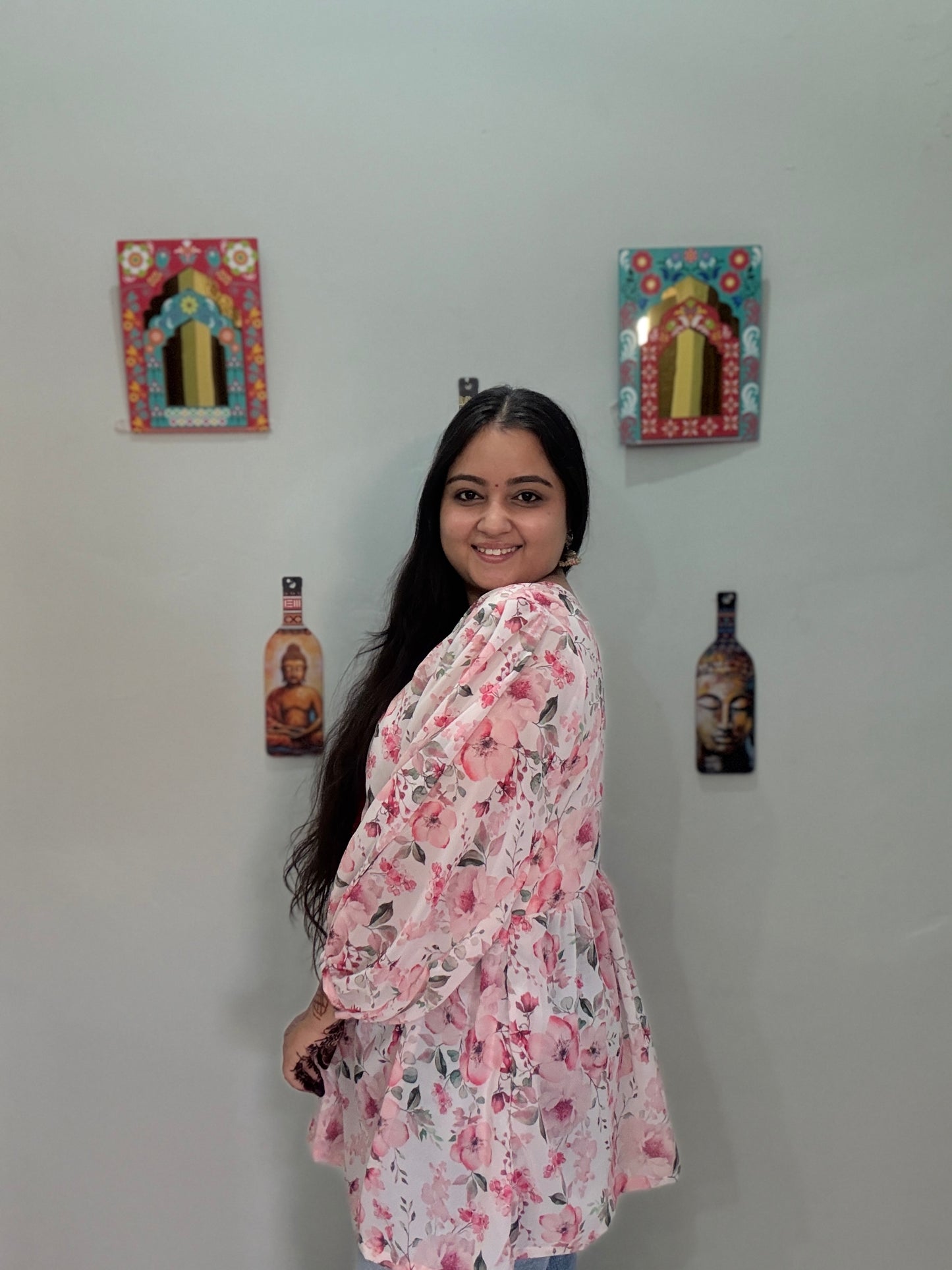 Gulabi Nazakat tunic